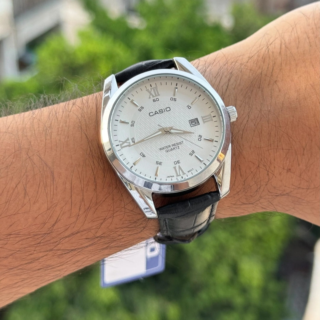 Casio leather watch